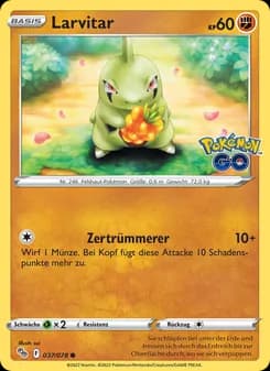Larvitar card in German