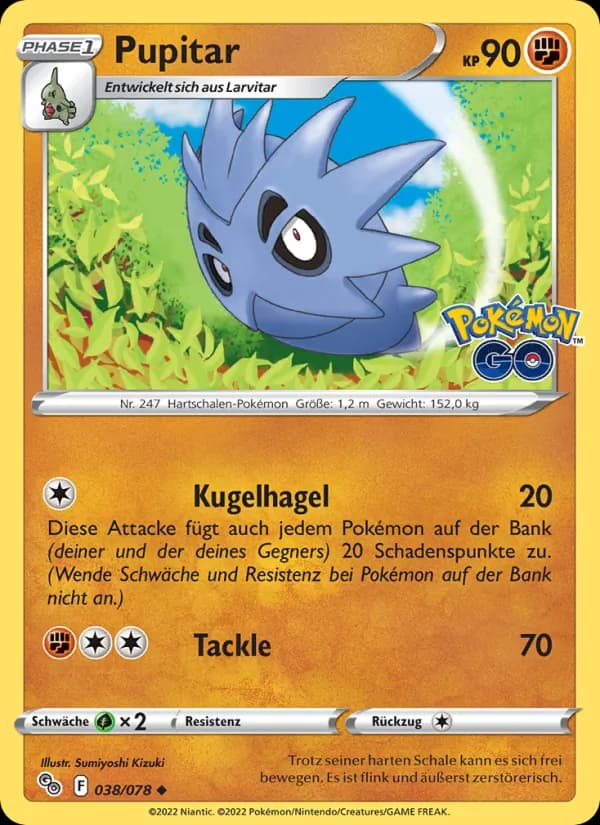 Pupitar card in German