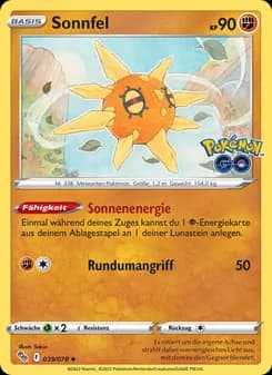 Sonnfel card in German