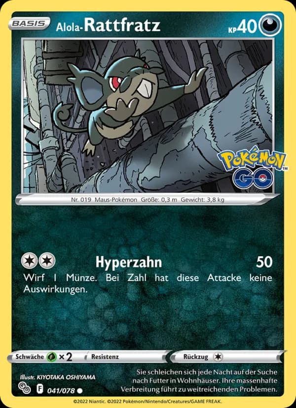 Alola-Rattfratz card in German