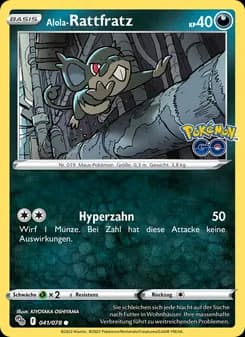 Alola-Rattfratz card in German
