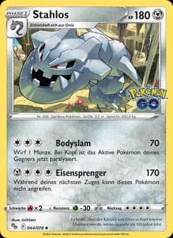 Stahlos card in German