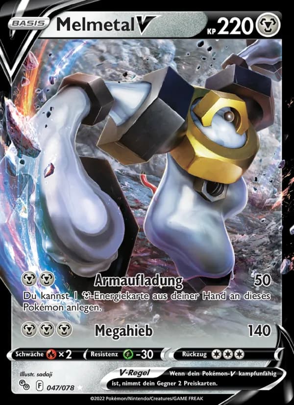 Melmetal V card in German
