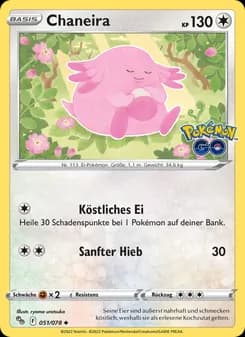 Chaneira card in German