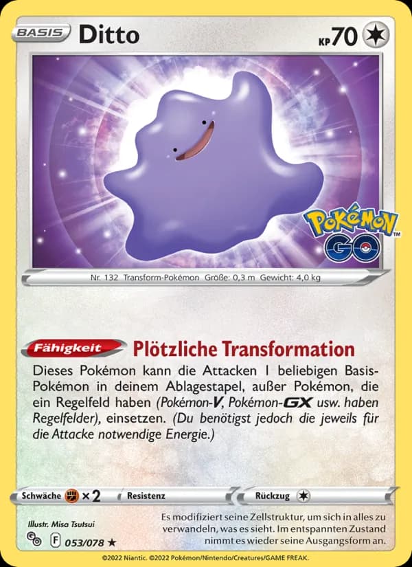 Ditto card in German