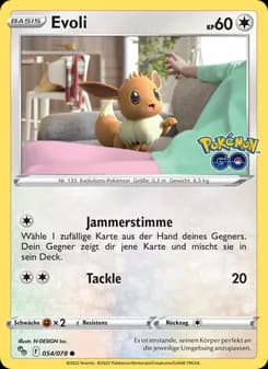 Evoli card in German