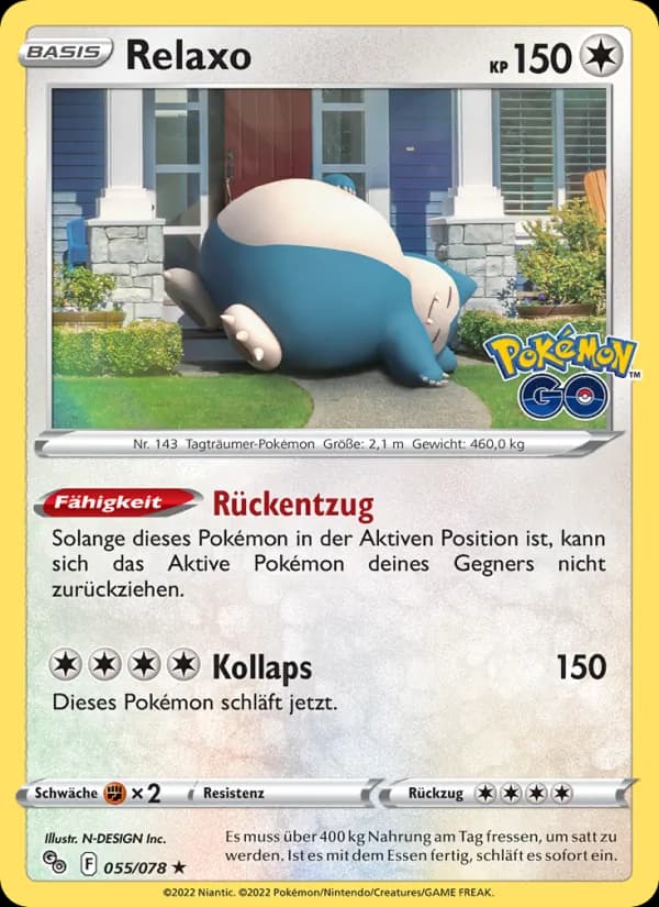 Relaxo card in German