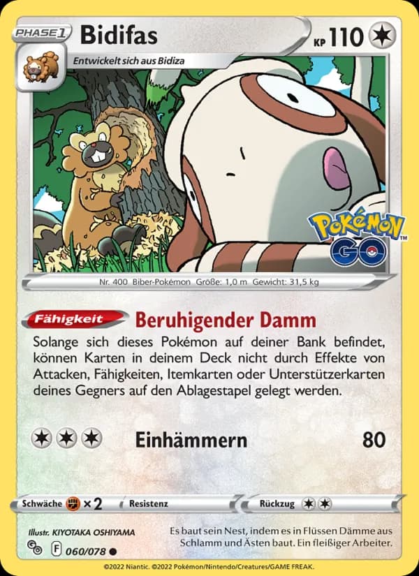 Bidifas card in German