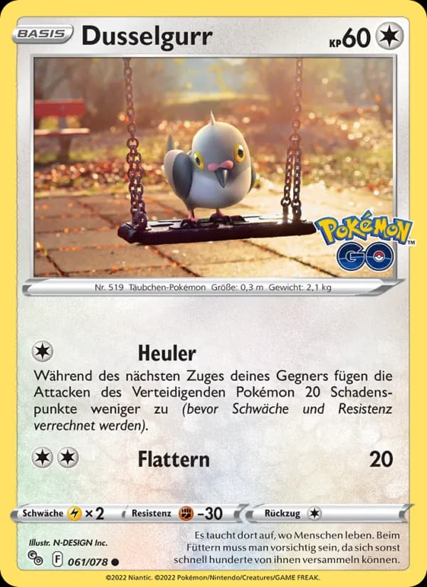 Dusselgurr card in German