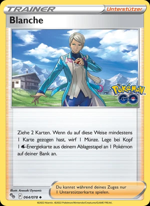 Blanche card in German