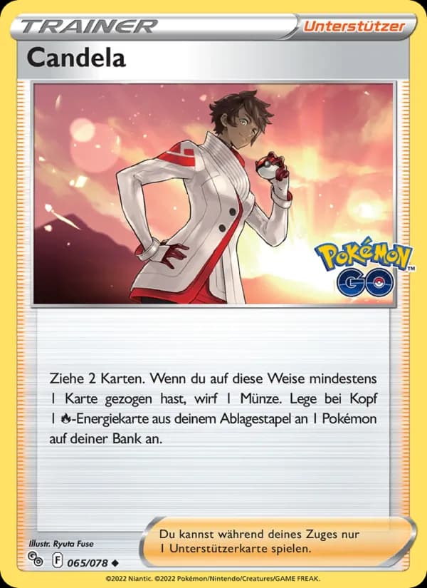 Candela card in German