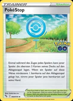 PokéStop card in German