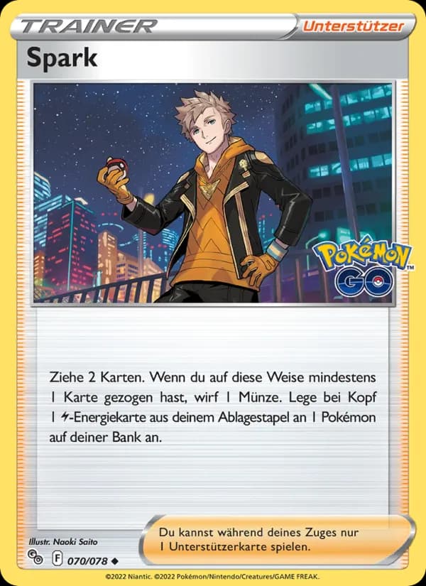 Spark card in German