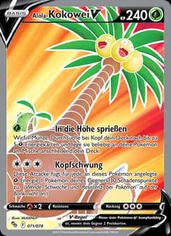 Alola-Kokowei V card in German