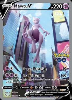 Mewtu V card in German