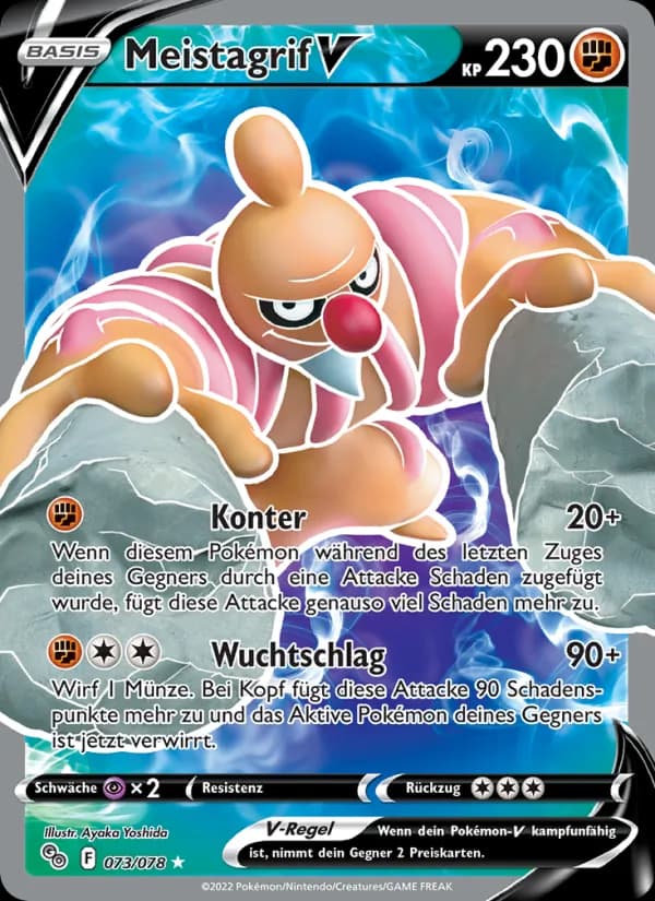 Meistagrif V card in German