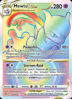 Mewtu VSTAR card in German