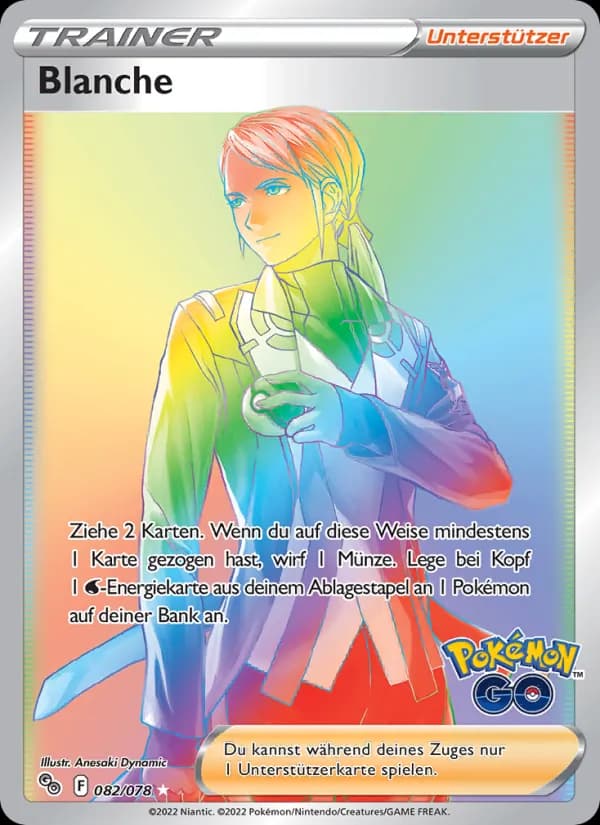 Blanche card in German