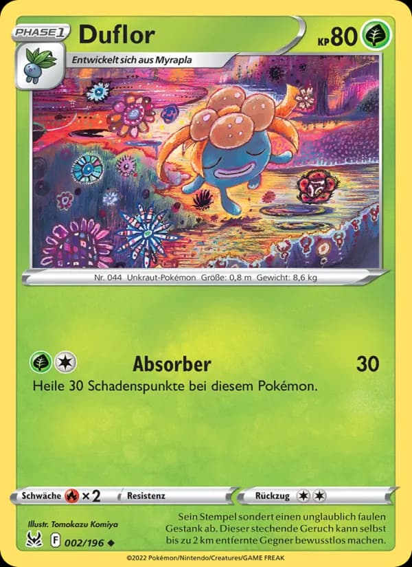 Duflor card in German