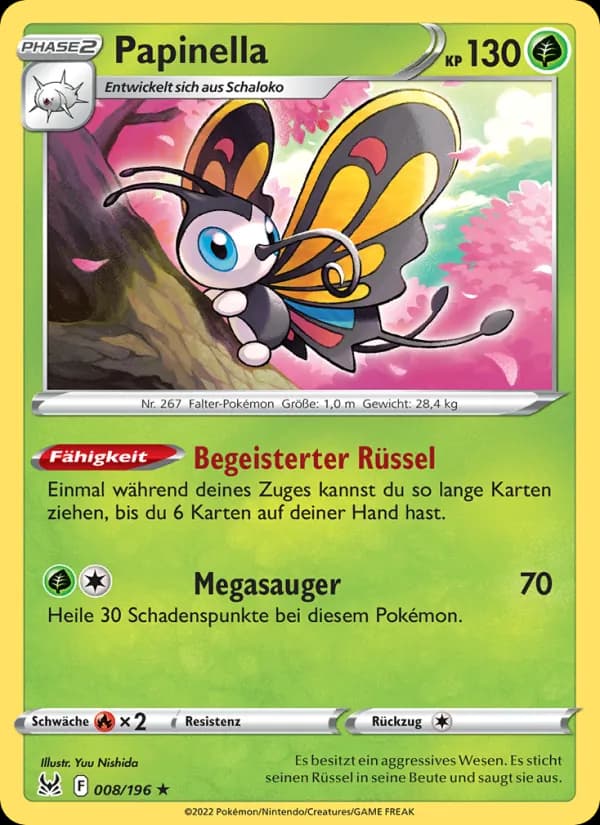Papinella card in German