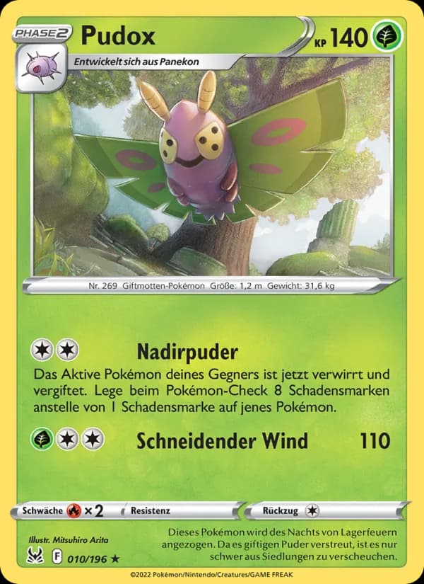 Pudox card in German