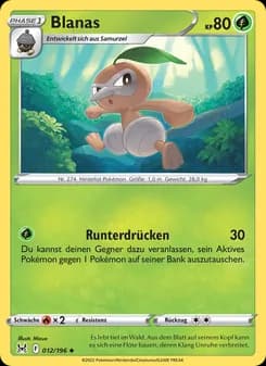 Blanas card in German