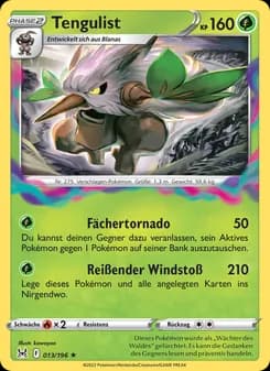 Tengulist card in German