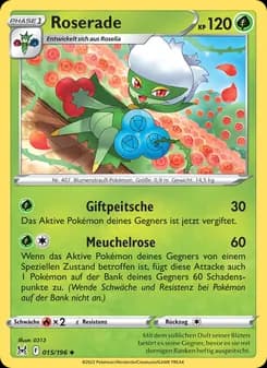 Roserade card in German