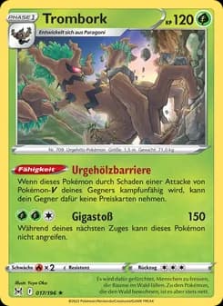 Trombork card in German