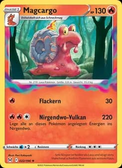Magcargo card in German