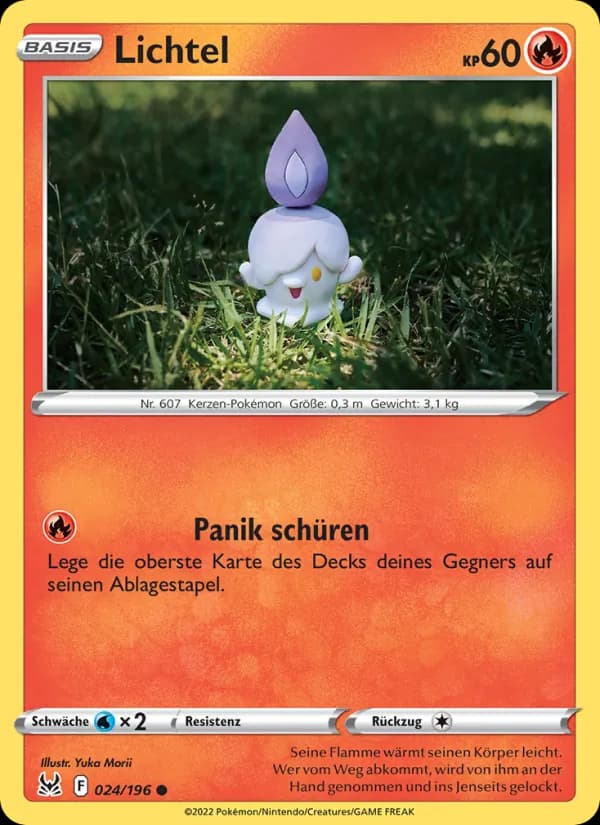 Lichtel card in German