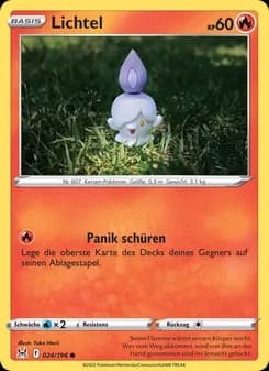 Lichtel card in German