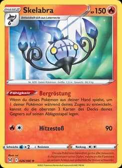Skelabra card in German
