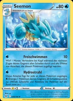 Seemon card in German