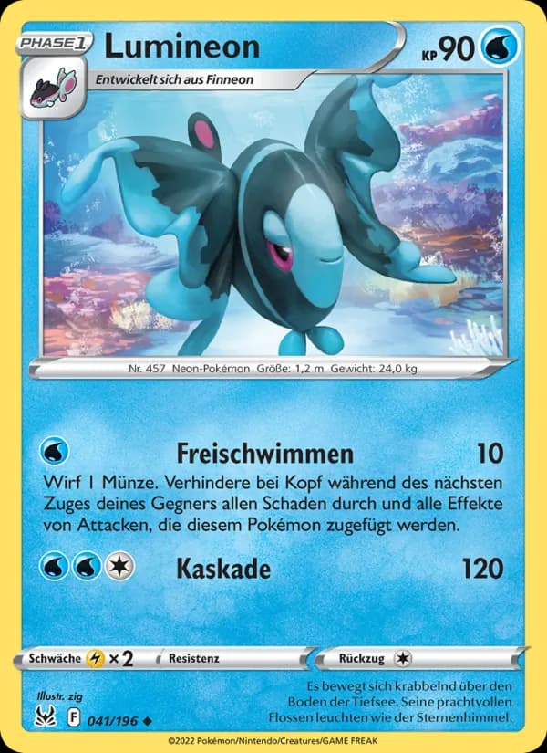 Lumineon card in German