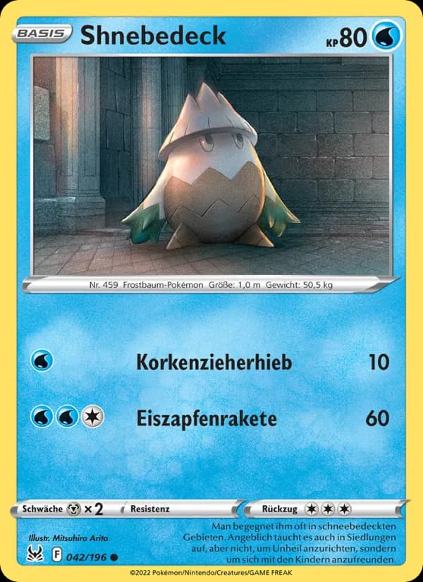 Shnebedeck card in German