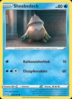 Shnebedeck card in German