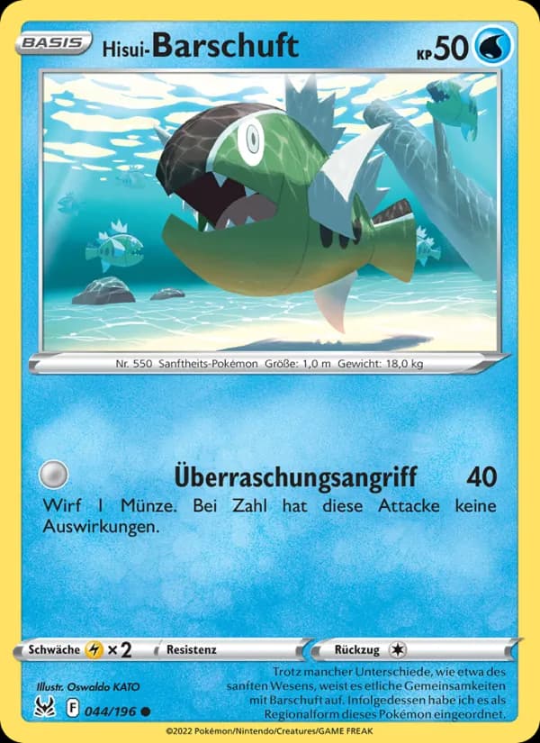 Hisui-Barschuft card in German