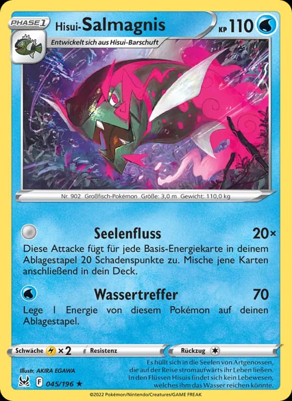 Hisui-Salmagnis card in German