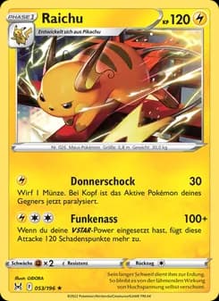Raichu card in German