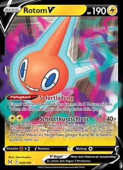 Rotom V card in German