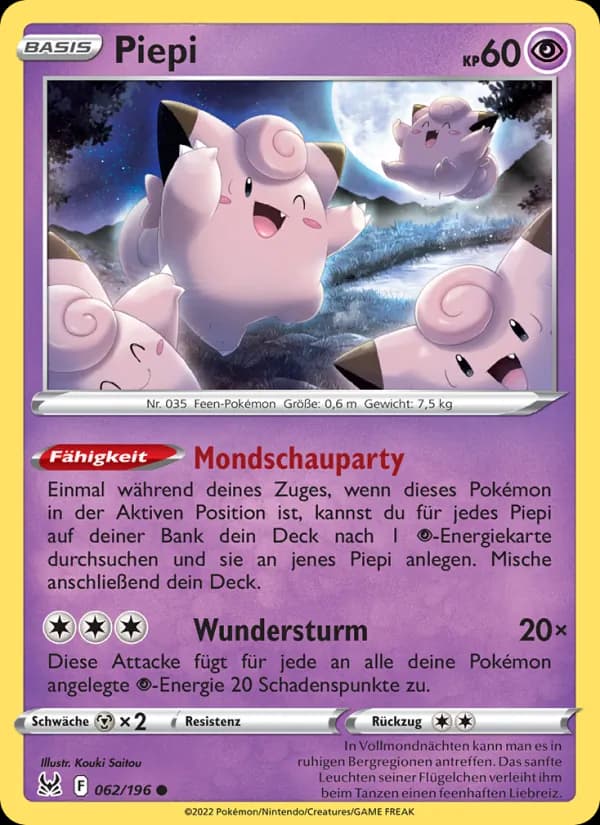 Piepi card in German