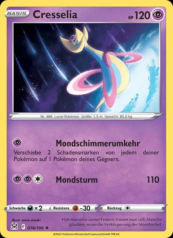 Cresselia card in German