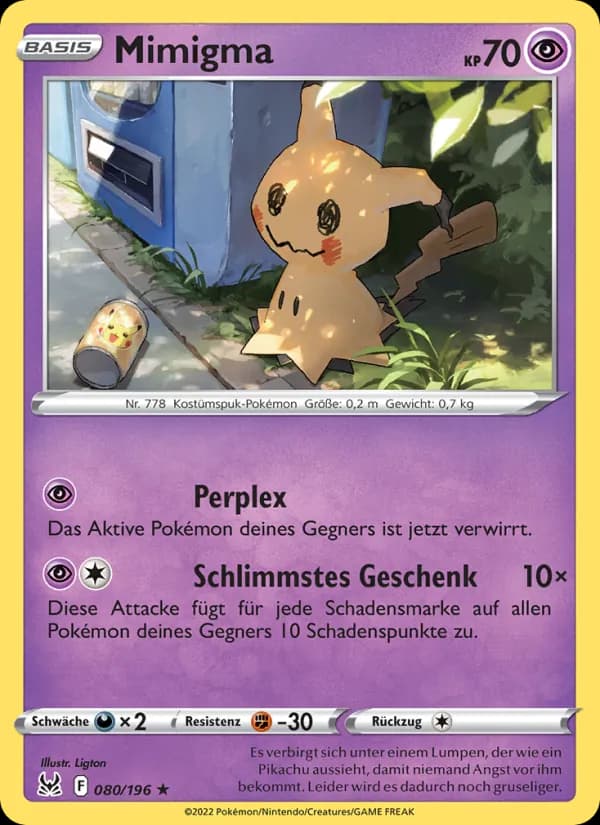 Mimigma card in German