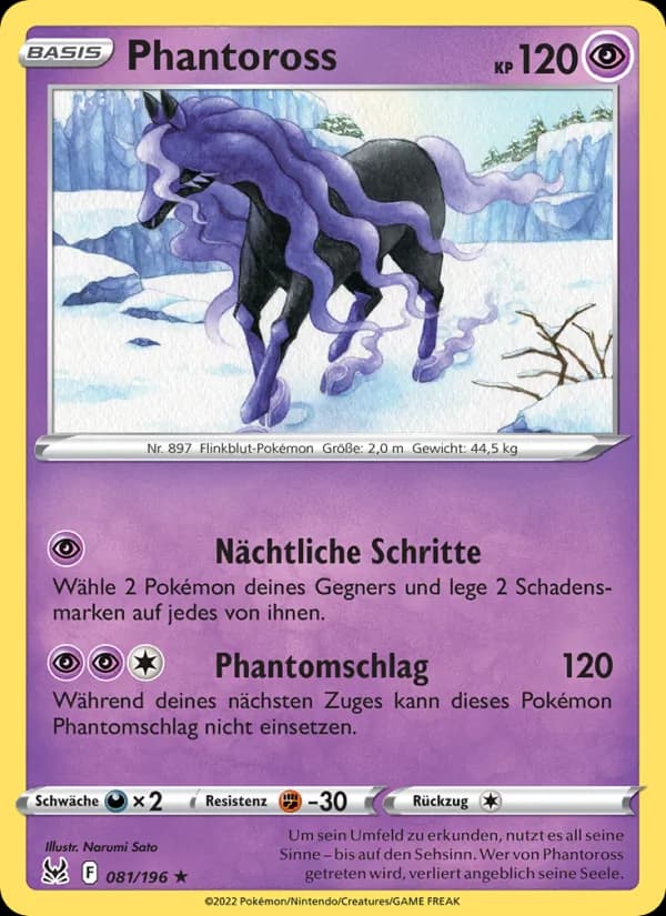 Phantoross card in German