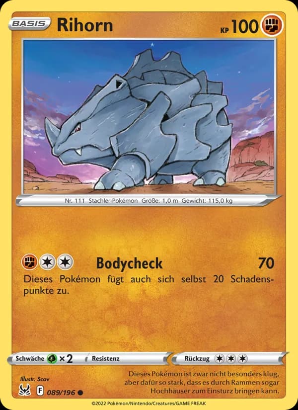 Rihorn card in German