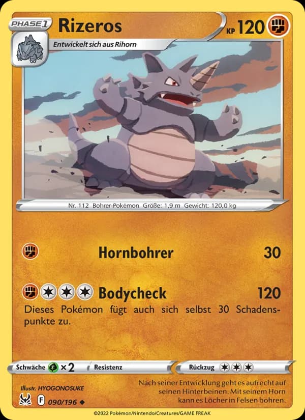 Rizeros card in German