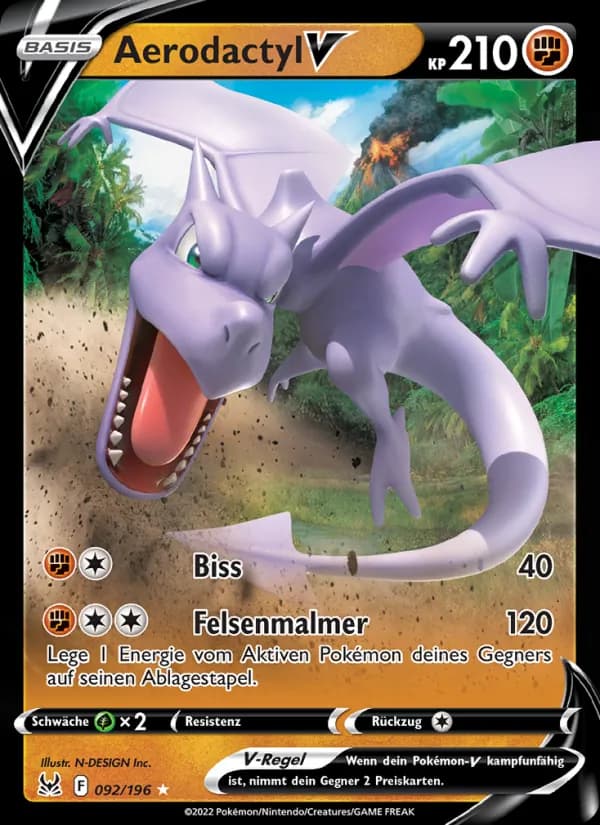 Aerodactyl V card in German