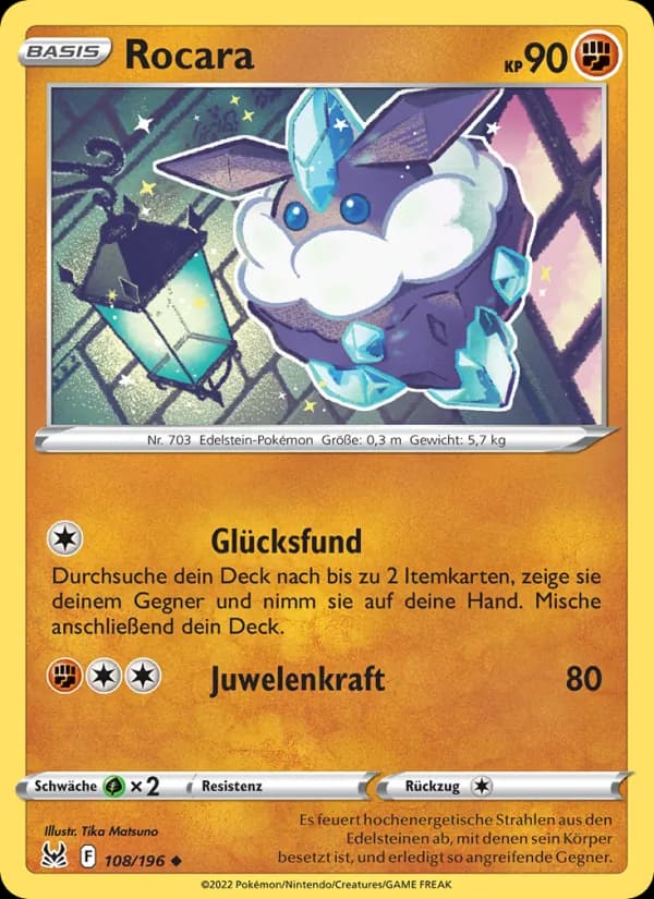 Rocara card in German
