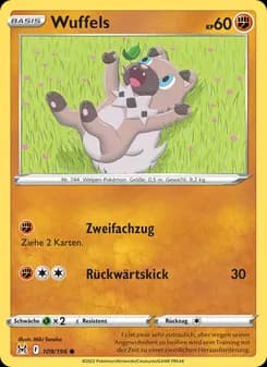 Wuffels card in German